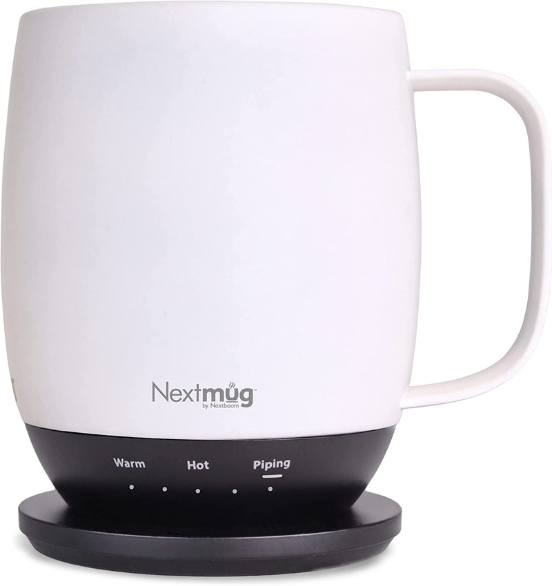 Nextmug - Temperature-Controlled, Self-Heating Coffee Mug (Black - 14 oz.)