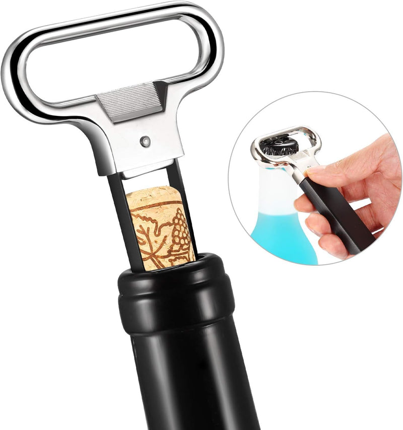 Ah-So Wine Opener Corkscrew Wine Bottle Opener Two-Prong Cork Puller