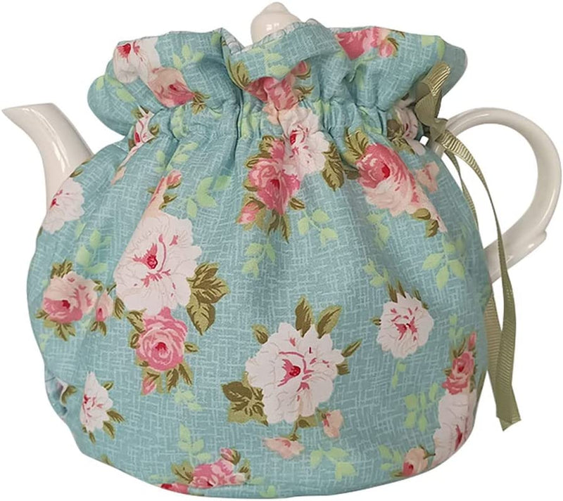 Tea Cosy - Pure Cotton Printed Tea Cosy, Kitchen Tea Pot Dust Cover, Breakfast Warmer, Insulation and Keep Warm, Color#6