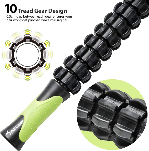 Sportneer Muscle Roller Massage Stick for Athletes, Deep Tissue Body Massage Stick Tools,Calf Roller, Back Leg Massager for Sore Muscle Pain Relief & Recovery, Cramping,Tightness, Soothing Cramp