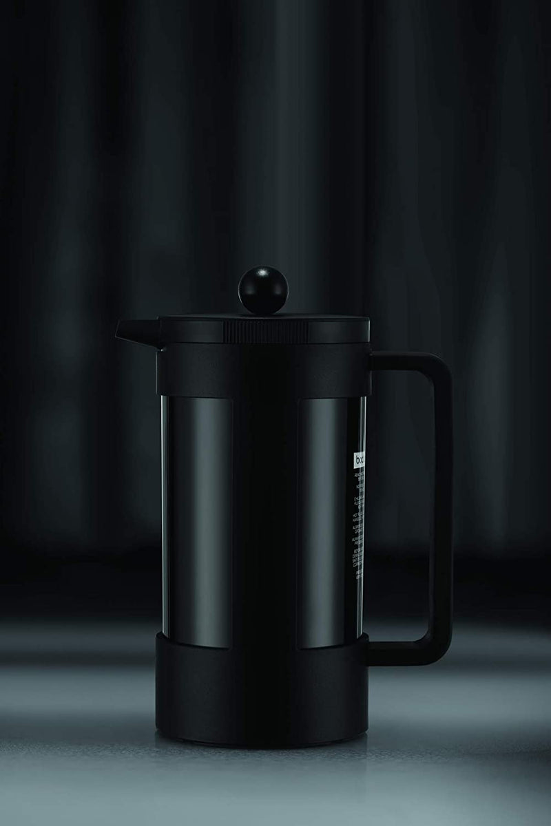 Bodum Bean Sustainable French Press Coffee Maker, 34 Ounce, Black