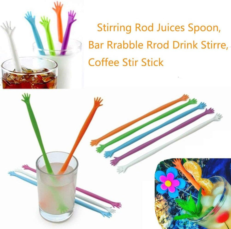 ODDIER Stir Sticks 5pcs/set Creative Help Me Coffee Drink Muddler Stirrer/Stirring Rod Juices Spoon Swizzle Stick Stirring Tools