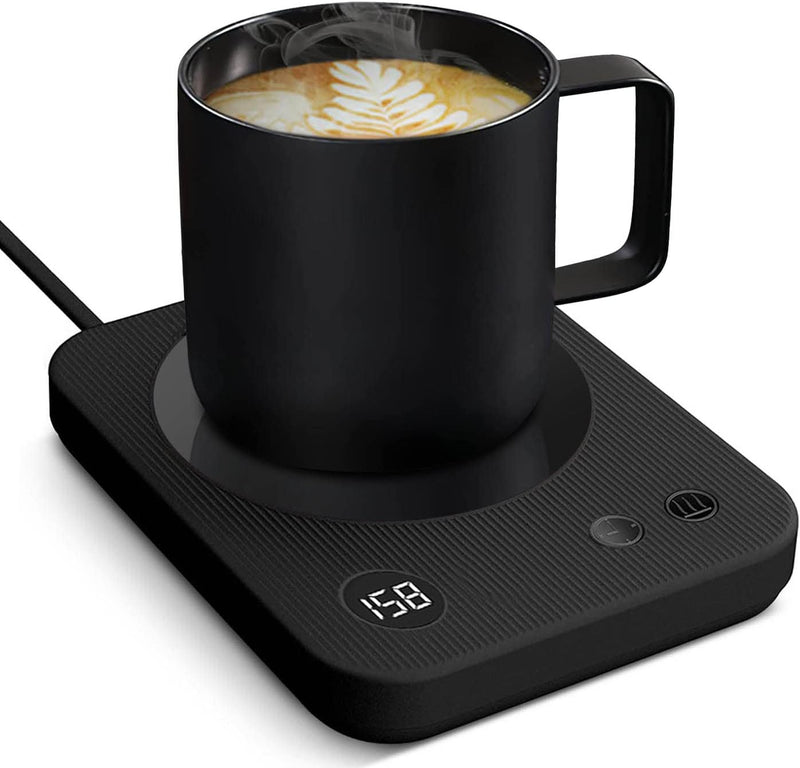 Jisiloe Coffee Mug Warmer, Smart Coffee Cup Warmer with Pressure-Induced Auto ON/Off, Candle Warmer Coffee Warmer Plate for Milk Tea, Coffee Accessories for Home Office Desk