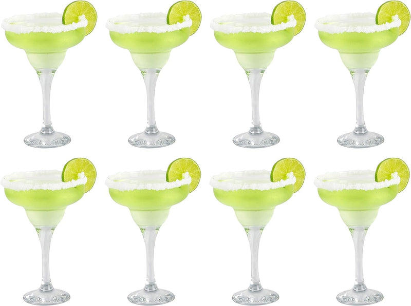 epure Venezia Collection 8 Piece Hurricane Glass Set - Perfect for Drinking Pina Coladas, Cocktails, Full-Bodied Beer, Juice, and Water (Pina Colada (15.5 oz))