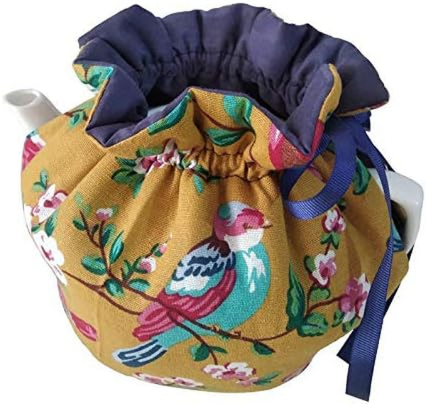 Cotton Tea Cozy for Teapots Printed Tea Cosy Tea Cover Keep Warm Tea Pot Dust Cover Insulated Kettle Cover for Home Kitchen Decorative Accessories (C15)