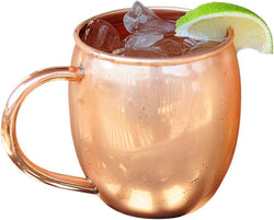 Alchemade 100% Pure Copper Barrel 16 Ounce Mug Perfect For Moscow Mules, Other Cocktails, Or Your Favorite Drinks - Will Keep Beverages Colder Longer