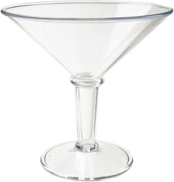 G.E.T. SW-1419-1-SAN-CL Shatterproof Jumbo Martini Cocktail Glass, BPA Free, 48 Ounce, Clear