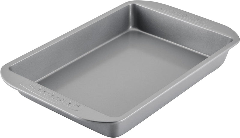 Farberware Nonstick Bakeware Baking Pan With Lid / Nonstick Cake Pan With Lid, Rectangle - 9 Inch x 13 Inch, Gray