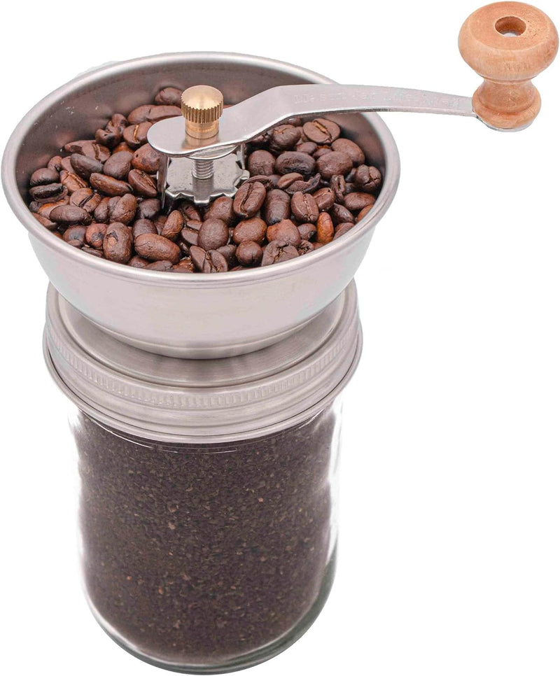 Coffee Grinder Lid for Wide Mouth Mason Jars