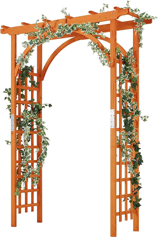 7FT Wedding Arch Backdrop Stand - Garden Arbor Climbing Arch for Ceremony Decor