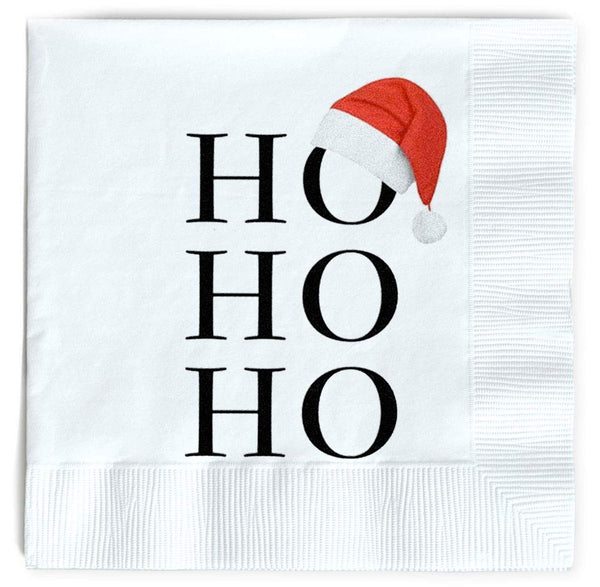 OLYPHAN Santa Napkins Funny Christmas Napkins Paper Cute Fun Holiday Party Napkin 40 Pack, Disposable 6.5 Inches Dinner Parties, Cocktail, Luncheon, Lunch Buffet, Appetizer, Dessert
