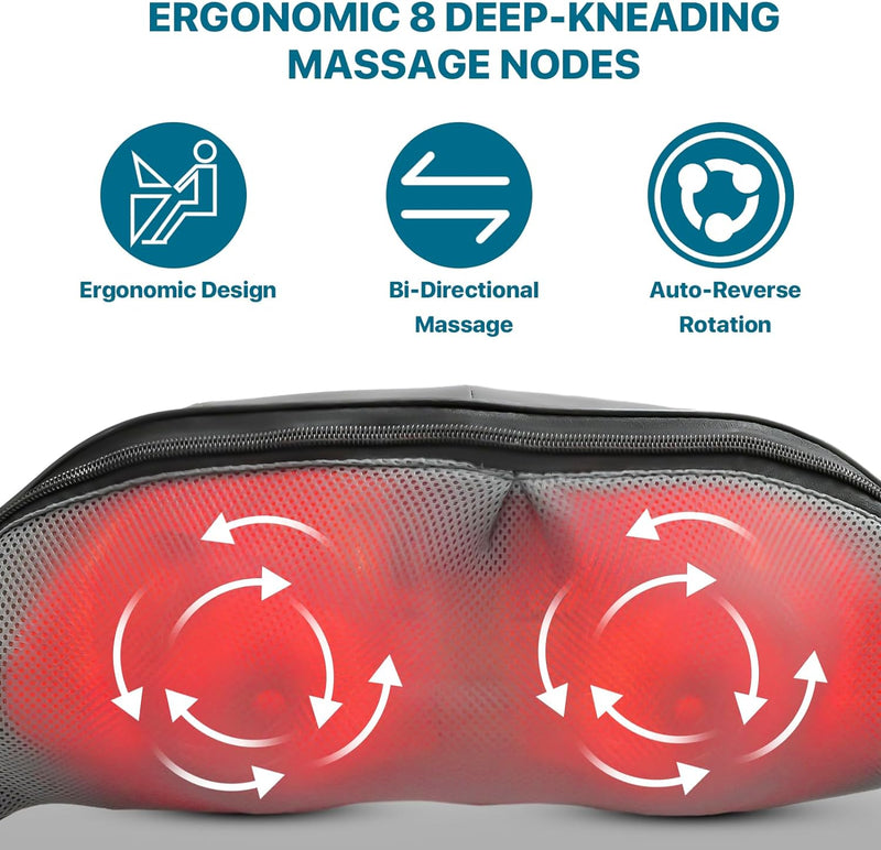 Back Massage Back Shoulder and Neck Massager Electric Shiatsu Shoulder Massage Muscle Pain Relief, Gifts for Women Men Mom Dad