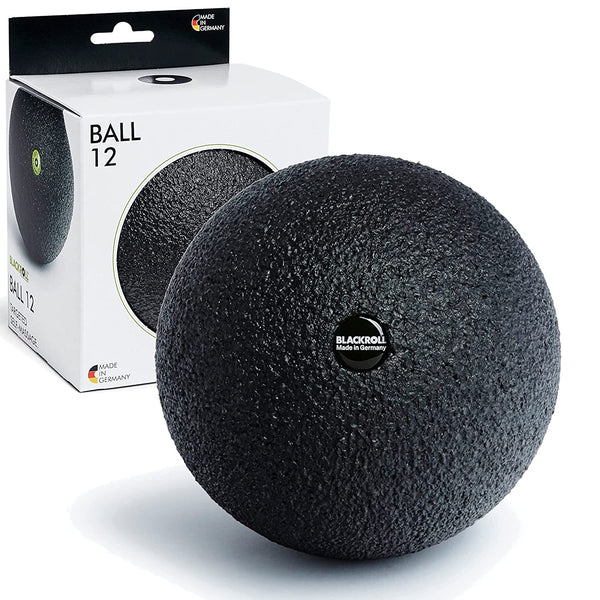 Blackroll - Trigger Point Ball 12, for Exercise and Muscle Recovery, Deep Tissue Massager for Myofascial Release in The Shoulders, Neck, and Back, 12cm (4.7"), Black