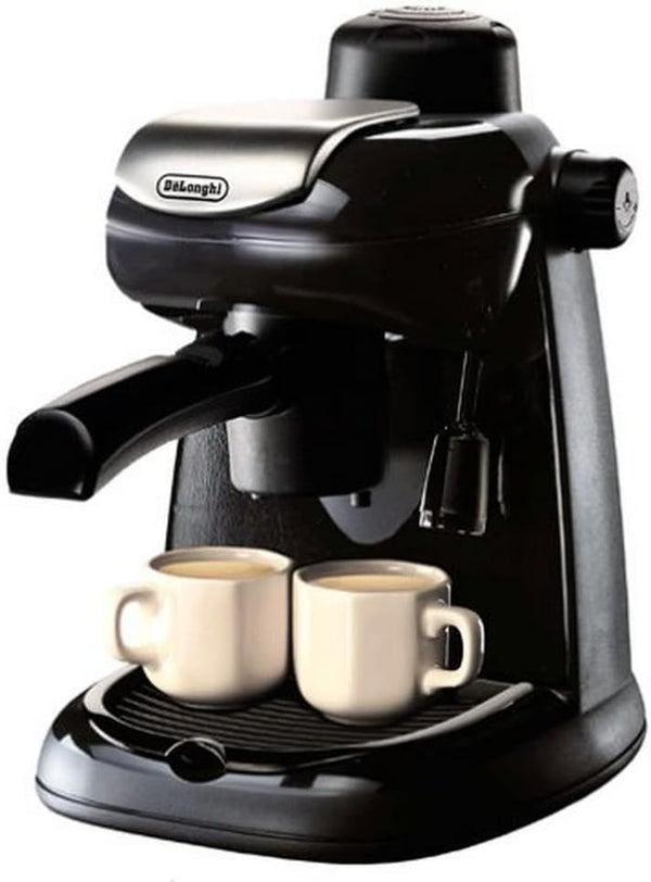 DeLonghi EC5 Steam-Driven 4-Cup Espresso and Coffee Maker, Black