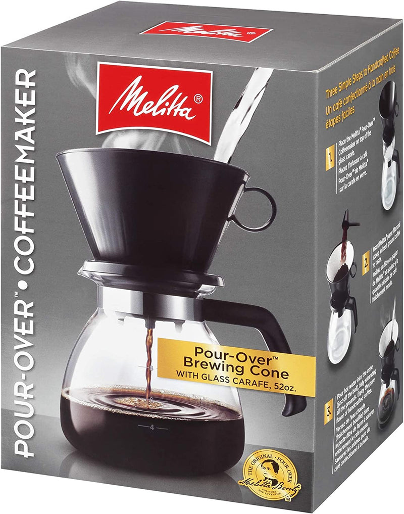 Melitta 640616 Coffee Maker, 52 oz, Glass Carafe