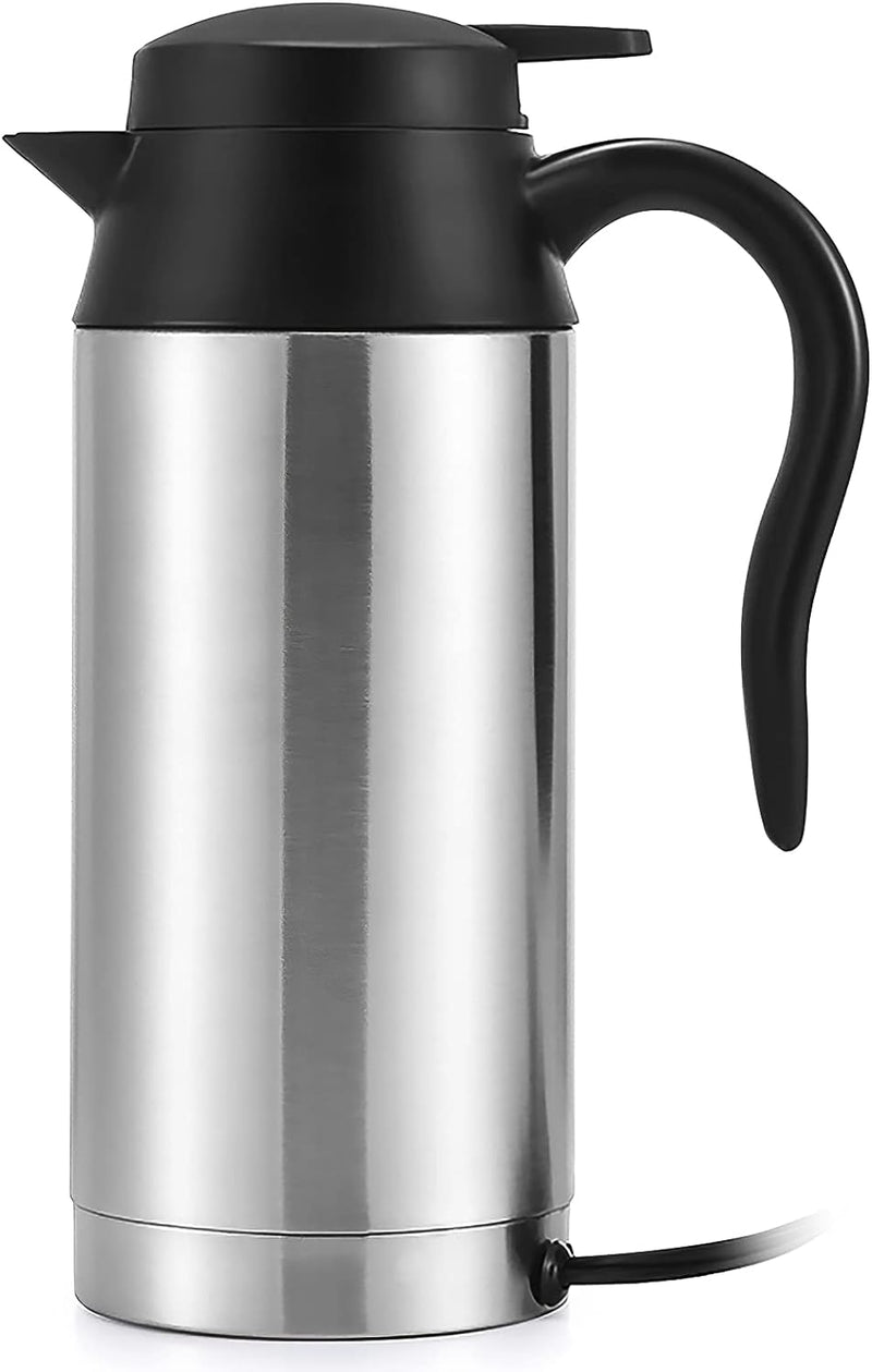 Car Kettle Boiler Sunsbell 650ml Car Heating Travel Cup Stainless Steel Mug Car Coffee Cup Warmer with DC 12V Charger for Car (Kettle Boiler)