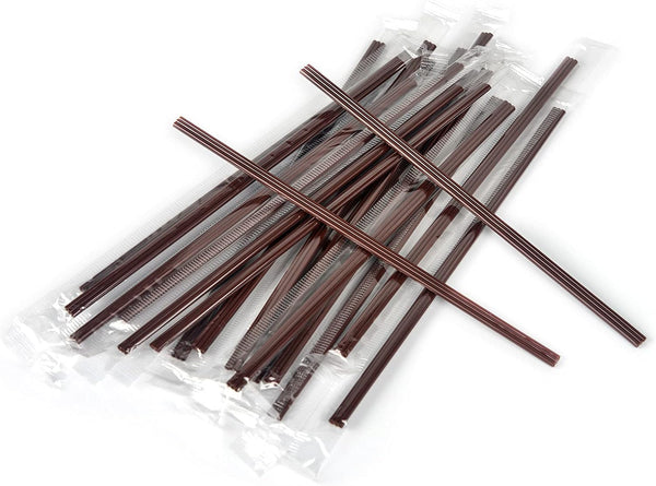 Coffee Stirrers Sticks 400 Individually Wrapped 6.7in，Disposable coffee straw stirring rod，Coffee Straw，Disposable Plastic Drink Stirrer Sticks Health and Safety Three-hole coffee straw