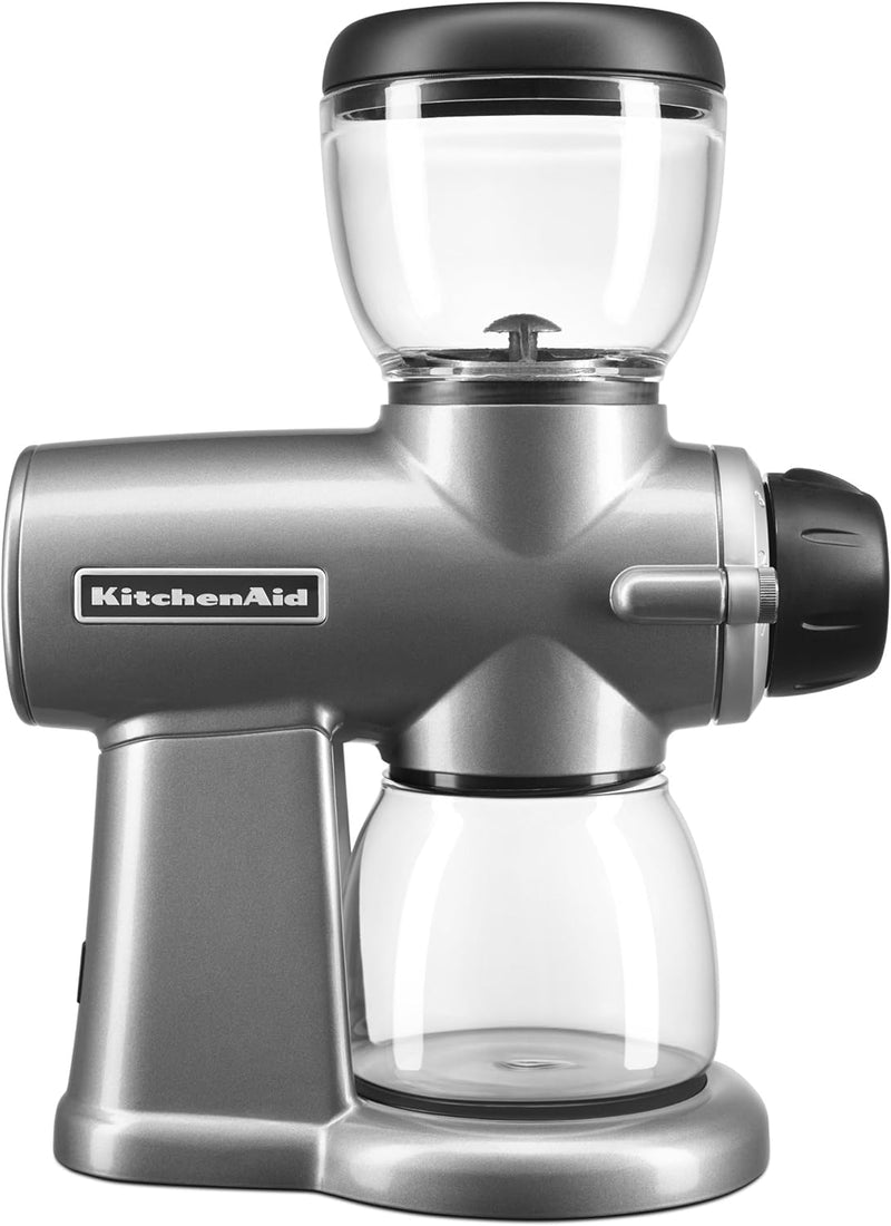 KitchenAid KCG0702CS Burr Coffee Grinder, Contour Silver