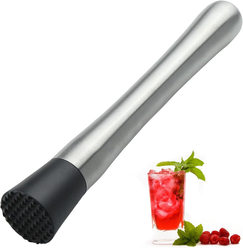 Ortarco 8 Inch Stainless Steel Muddler for Cocktails