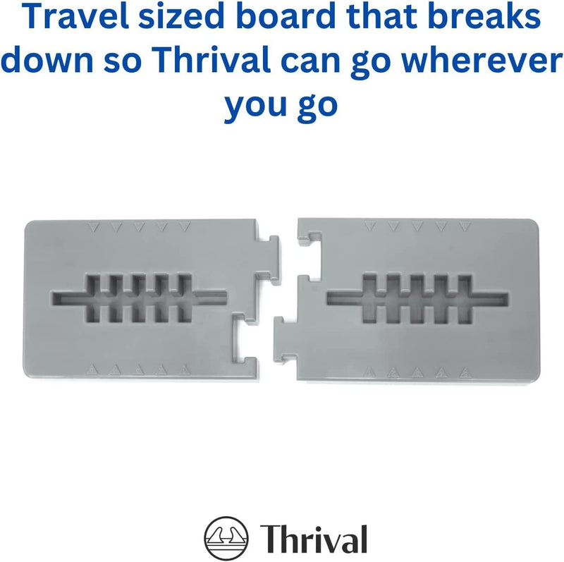 Thrival Back Stretcher - Fully Adjustable Back and Neck Stretcher and Massage Release Tool - Made in USA