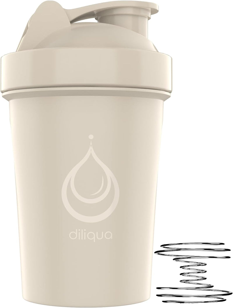 diliqua -4 PACK- 20 oz Shaker Bottles for Protein Mixes | BPA-Free & Dishwasher Safe | 4 small protein shaker bottle | Shaker Cups for protein shakes | Blender Shaker Bottle Pack