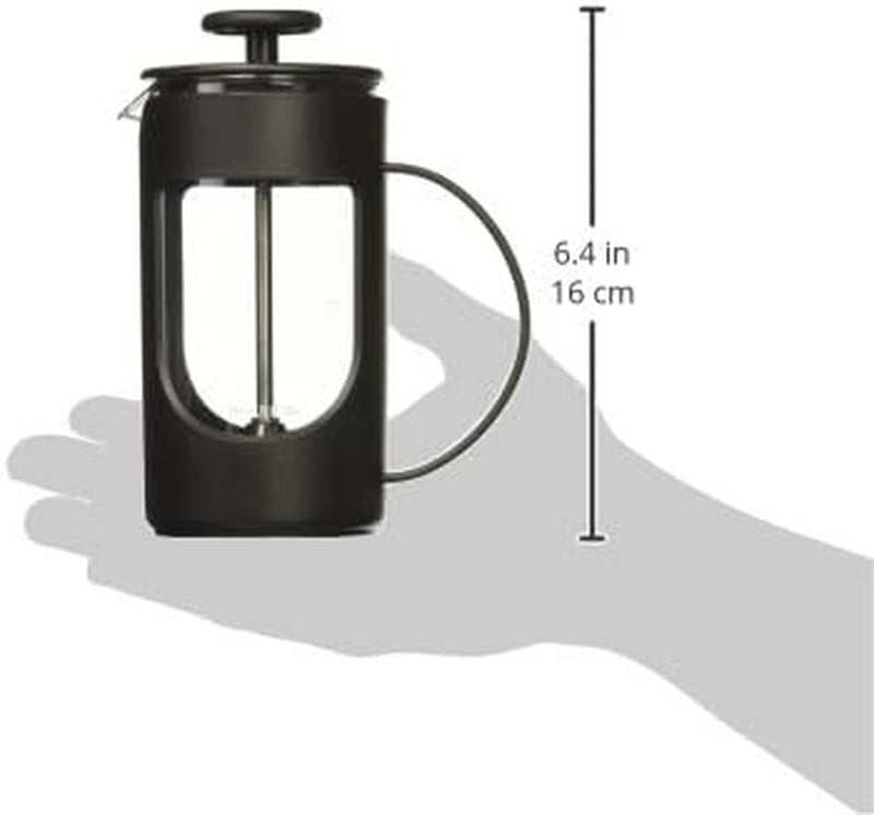 BonJour Ami-Matin Unbreakable French Press Coffee Maker, for Traveling, Camping, Everyday Use, 3-Cup/12.7 Ounce, Black