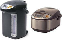 Zojirushi CD-LTC50-BA Commercial Water Boiler And Warmer, Black & NS-TSC10 5-1/2-Cup (Uncooked) Micom Rice Cooker and Warmer, 1.0-Liter