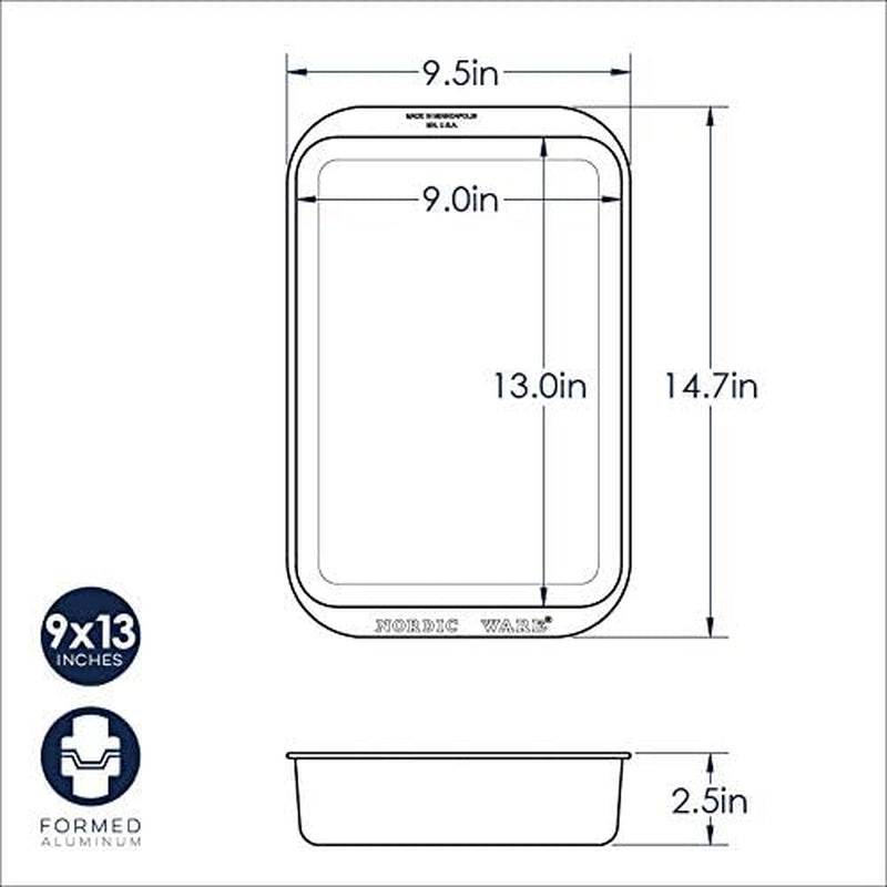 Nordic Ware Classic Metal 9x13 Covered Cake Pan