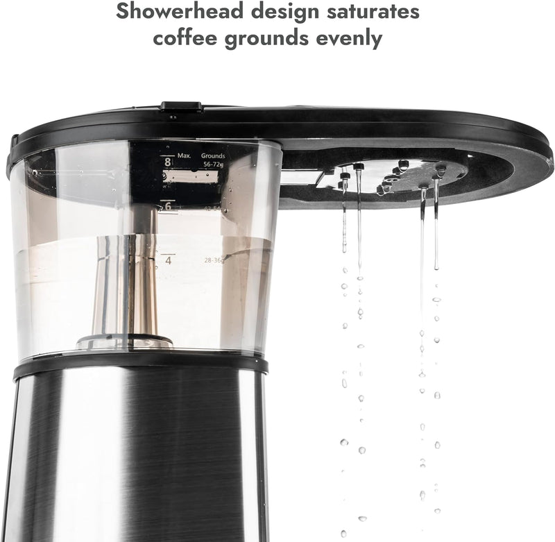 Bonavita 5 Cup Drip Coffee Maker Machine, One-Touch Pour Over Brewing w/Double Wall Thermal Carafe, SCA Certified, 1100 Watt, BPA Free, Dishwasher Safe, Stainless Steel, BV1500TS