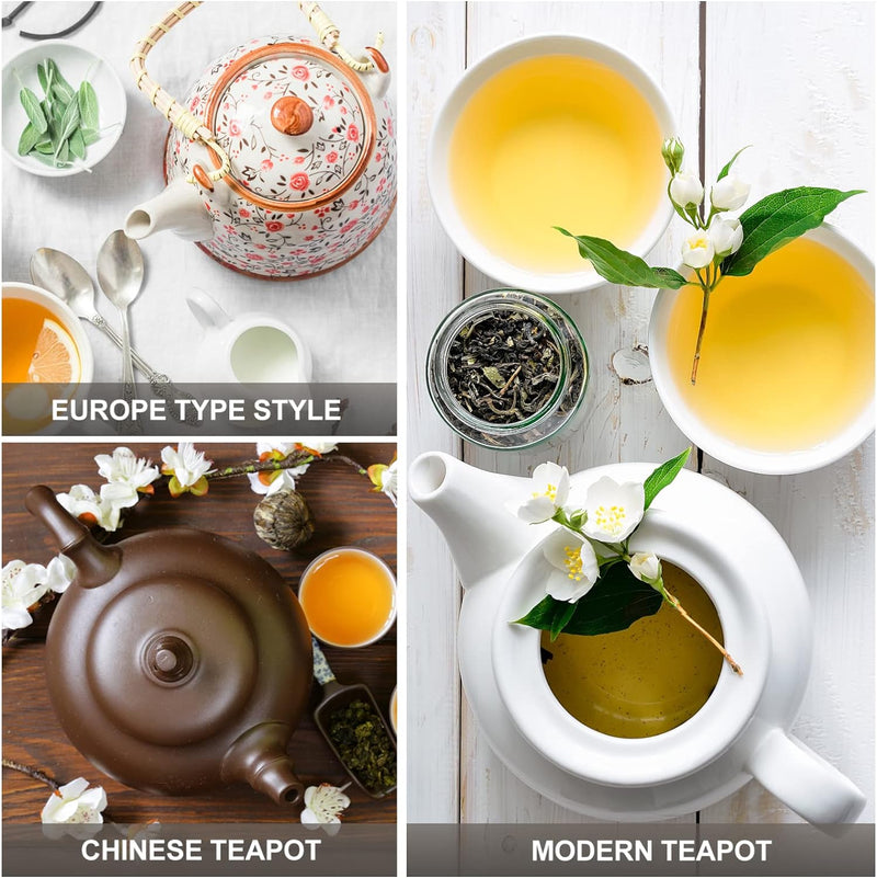 Teapot Cozy Floral Tea Cosy Insulation and Keep Warm Kitchen Home Decorative Tea Pots Cozy with Insulation Pad for Housewife Friend Mom Blue