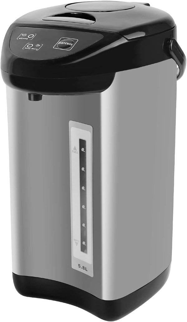 Xverycan Hot Water Dispenser Electric, 4L Water Boiler and Warmer, Food Grade Stainless Steel, 24h Heat Preservation, Black
