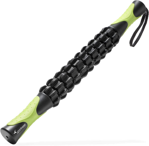 Sportneer Muscle Roller Massage Stick for Athletes, Deep Tissue Body Massage Stick Tools,Calf Roller, Back Leg Massager for Sore Muscle Pain Relief & Recovery, Cramping,Tightness, Soothing Cramp