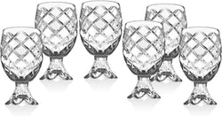 Pineapple Crystal Shot Glasses Beverege Drinkware by Godinger - Set of 6