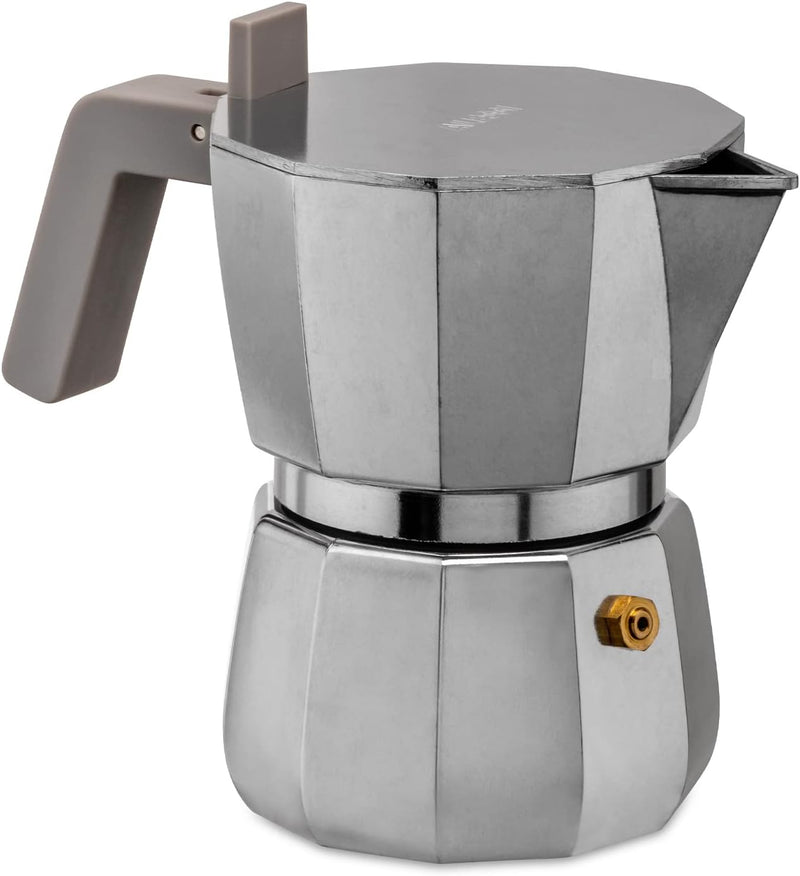 Moka, Espresso coffee maker. 3 cups.,grey