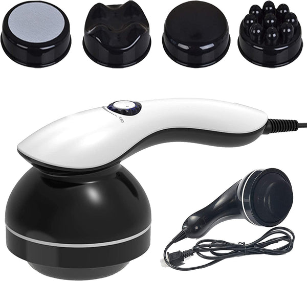 Handheld-Cellulite Massager, Body Sculpting-Machine Full Hand Held Back-Massager, Body Shaper for Women, Celulitis-Remover with 4 Massage Wand Attachments