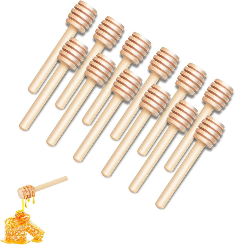 DESIOLE Wooden Honey Mixing Stirrer Honey Dipper Sticks Honey Spoon