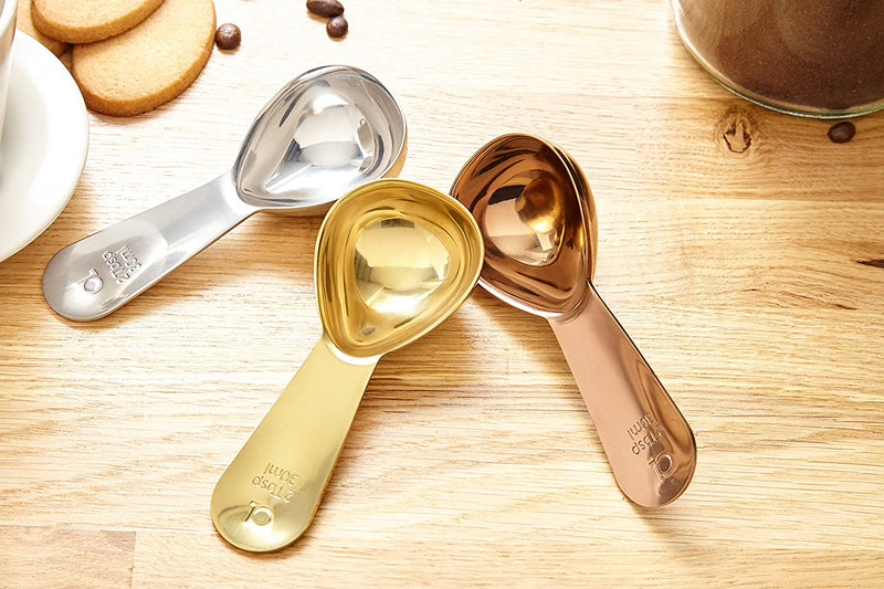 Apace Living Coffee Scoop (Set of 2) - 2 Tablespoon (Tbsp) - The Best Stainless Steel Measuring Spoons for Coffee, Tea, and More