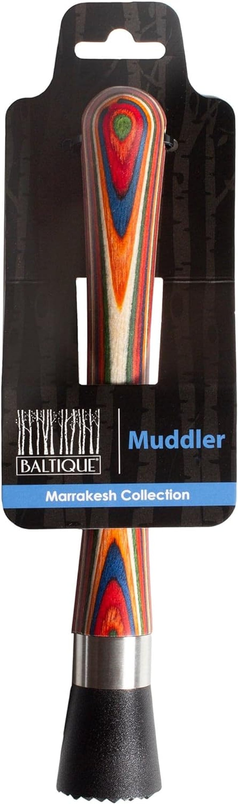 Baltique Marrakesh Collection Muddler for Cocktails with Non-Scratch Head for Mojitos and Fruit Based Drinks