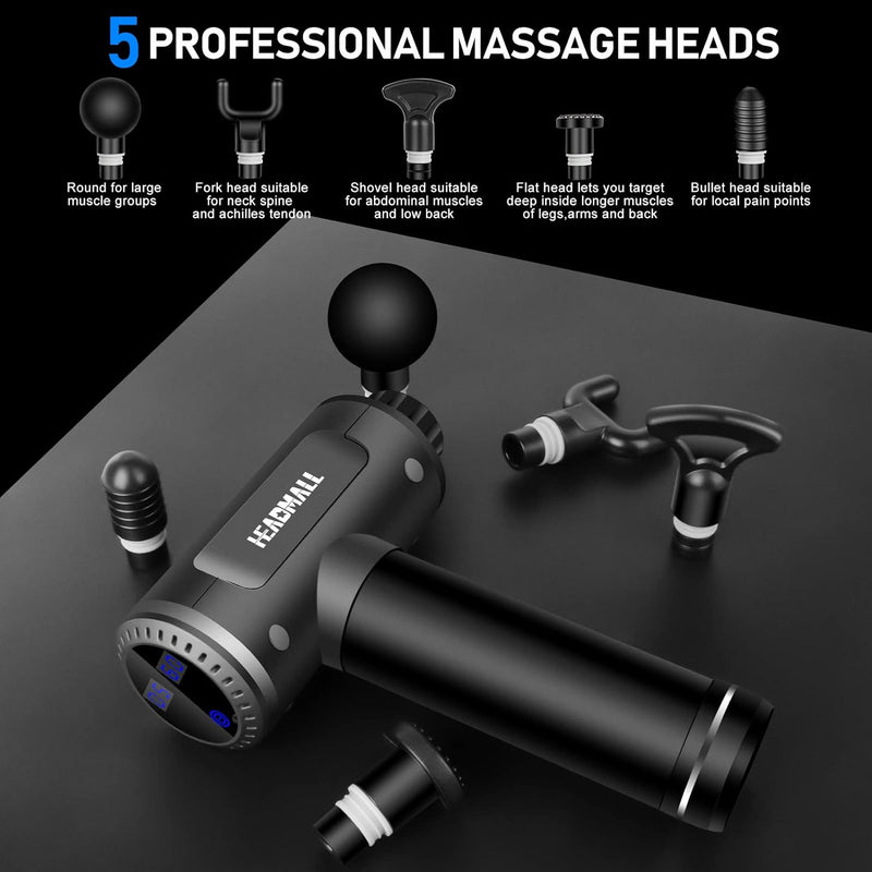 HEADMALL Professional Massage Gun, Max Stall Force 66 LB HD-Pro