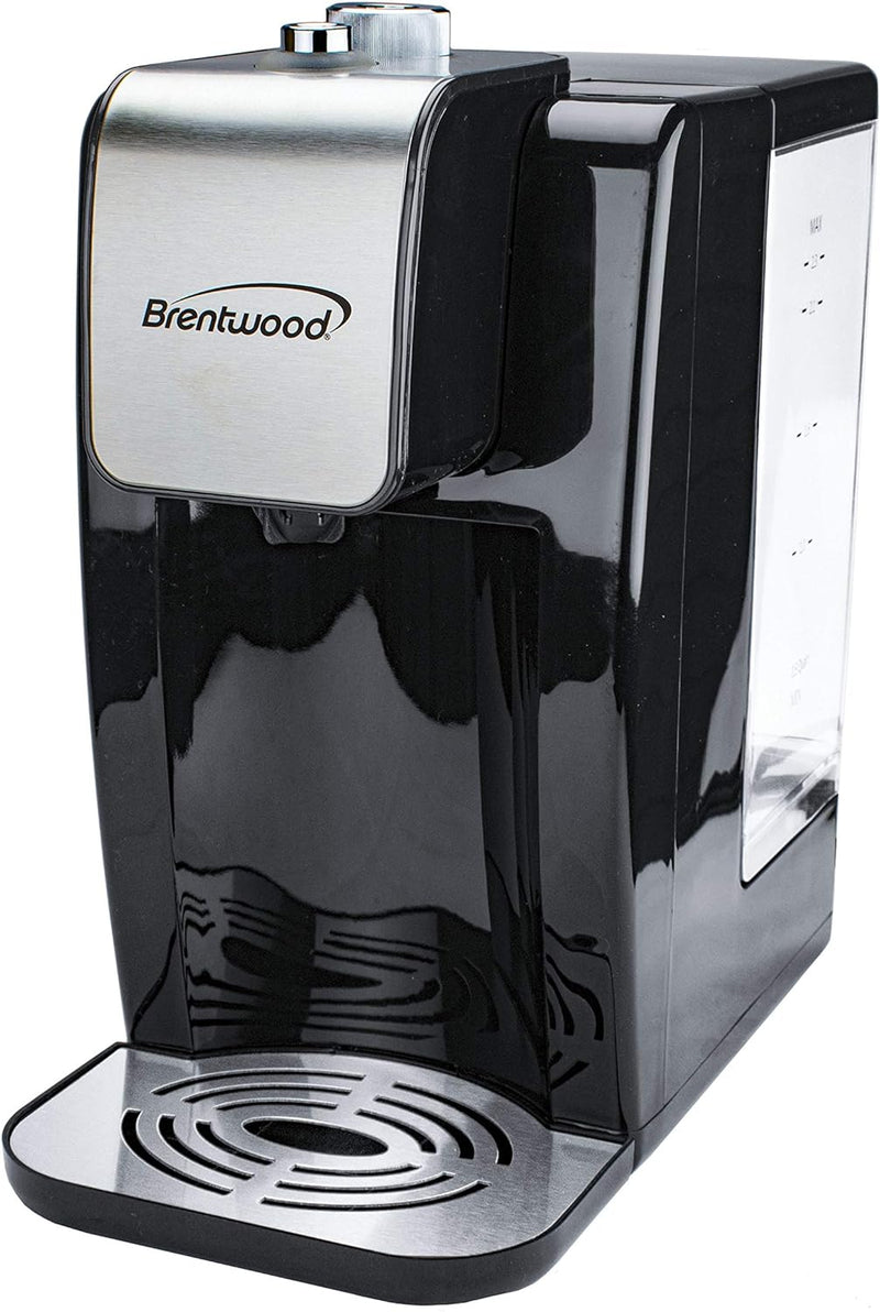 Brentwood KT-2200 2.2 Liter 1800w Single Touch Instant Hot Water Dispenser, Black