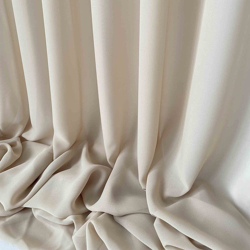10ft x 10ft Sheer Chiffon Backdrop Curtains - Wedding Event and Decoration