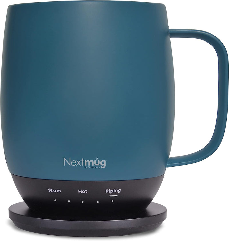 Nextmug - Temperature-Controlled, Self-Heating Coffee Mug (Black - 14 oz.)