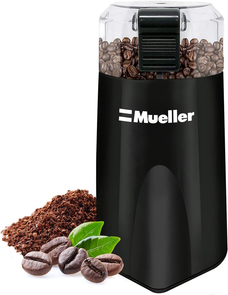 Mueller HyperGrind Precision Electric Spice/Coffee Grinder Mill with Large Grinding Capacity and Powerful Motor also for Spices, Herbs, Nuts, Grains, White