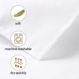12Pack 60X102 Inch White Rectangular Tablecloth 6 Feet Table Cloth in Polyester Fabric for Wedding/Banquet/Restaurant/Parties