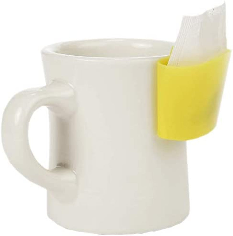 Set of 8 Tea Bag Holders that Hang Onto Your Cup! - Keeps Your Table Clean and Your Teabag Close! - Hangs Right on the Side of Your Cup! (8)