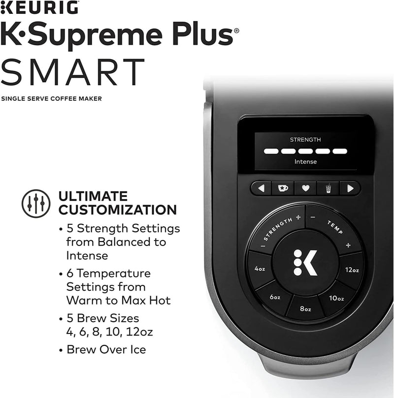 Keurig® K-Supreme Plus SMART Single Serve K-Cup Pod Coffee Maker, Black