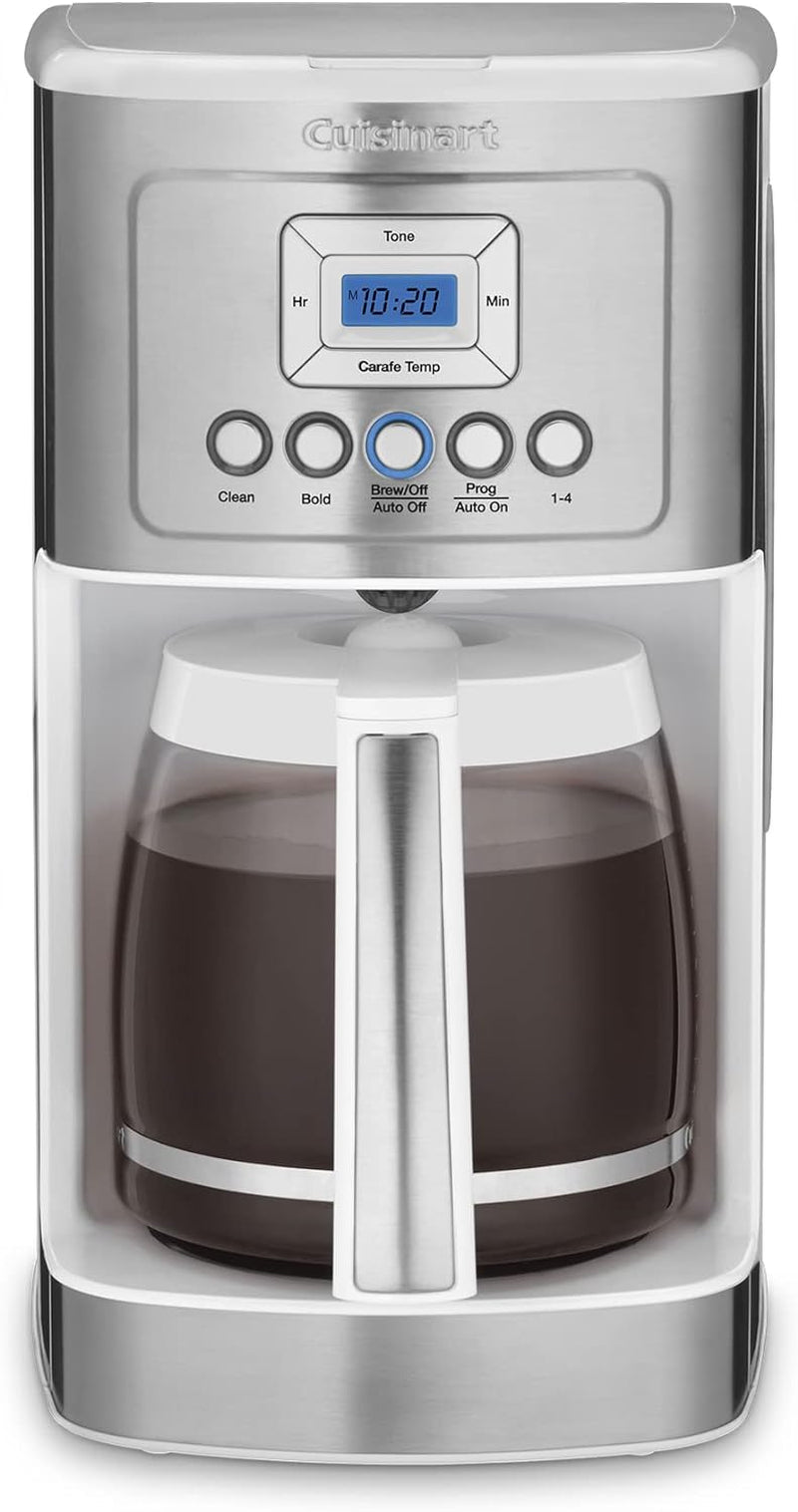 Cuisinart Coffee Maker, 14-Cup Glass Carafe, Fully Automatic for Brew Strength Control & 1-4 Cup Setting, Stainless Steel, DCC-3200P1