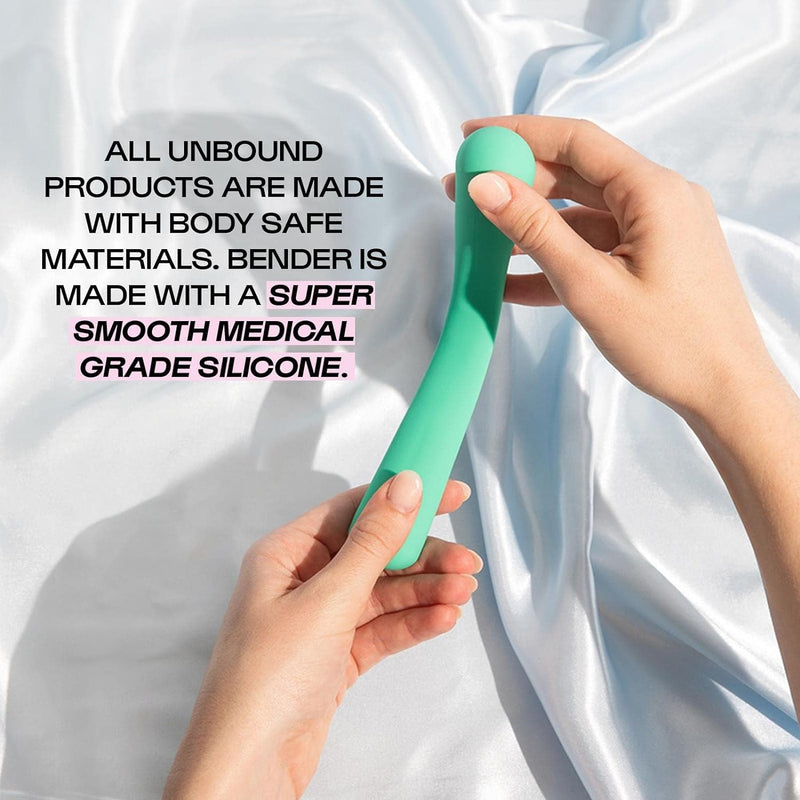 Unbound Bender: Flexible, Portable, Rechargeable, Waterproof Massager, Quartz