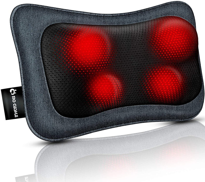 MoCuishle Shiatsu Neck Back Massager Pillow with Heat, Deep Tissue Kneading Massage for Back, Neck, Shoulder, Leg, Foot, Gift for Men Women Mom Dad, Stress Relax at Home Office and Car