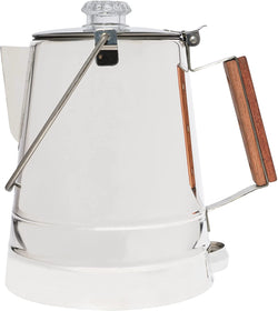 COLETTI Butte Camping Coffee Pot - Campfire Coffee Pot - Stainless Steel Coffee Maker for Outdoors or Stovetop (14 CUP)